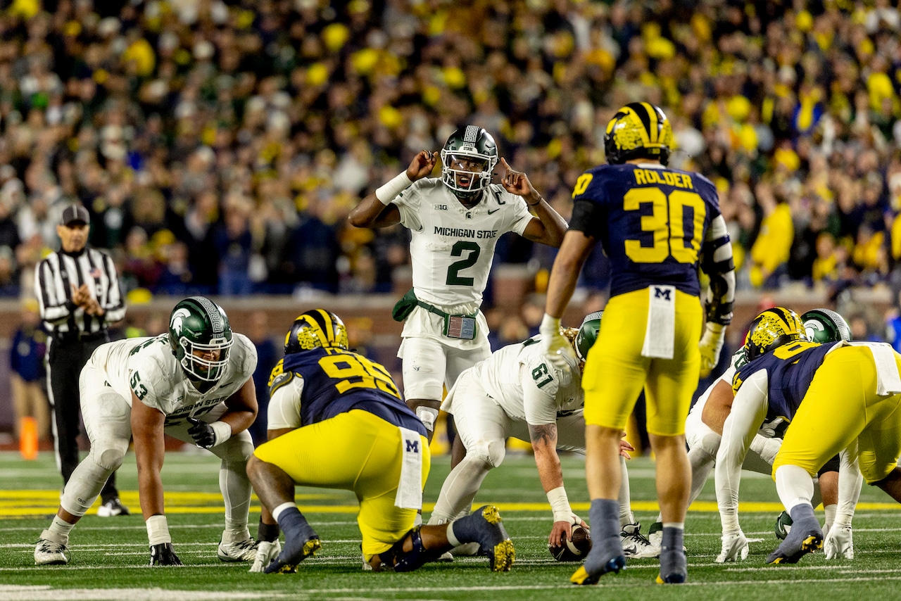 Spartans’ Aidan Chiles seeks ‘unforgettable’ status in second matchup with Michigan