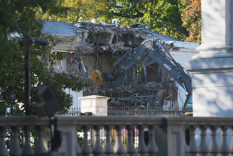 White House starts East Wing demolition for Trump’s ballroom