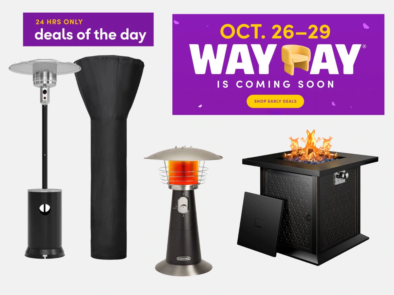 Fire pits and patio heaters on sale now: Best deals ahead of Wayfair's Way Day sale