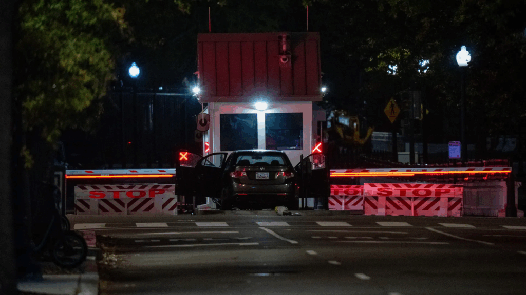 Car Crashes Into White House Security Gate While President Donald Trump Inside