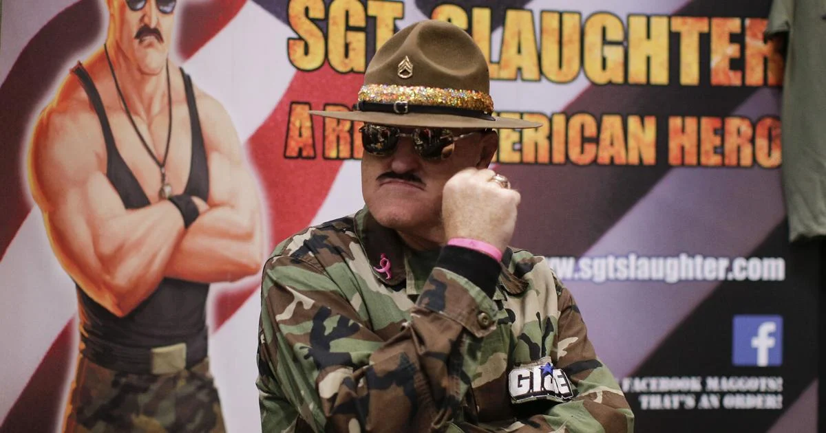Sgt. Slaughter appearing at Retromania Collectibles Show