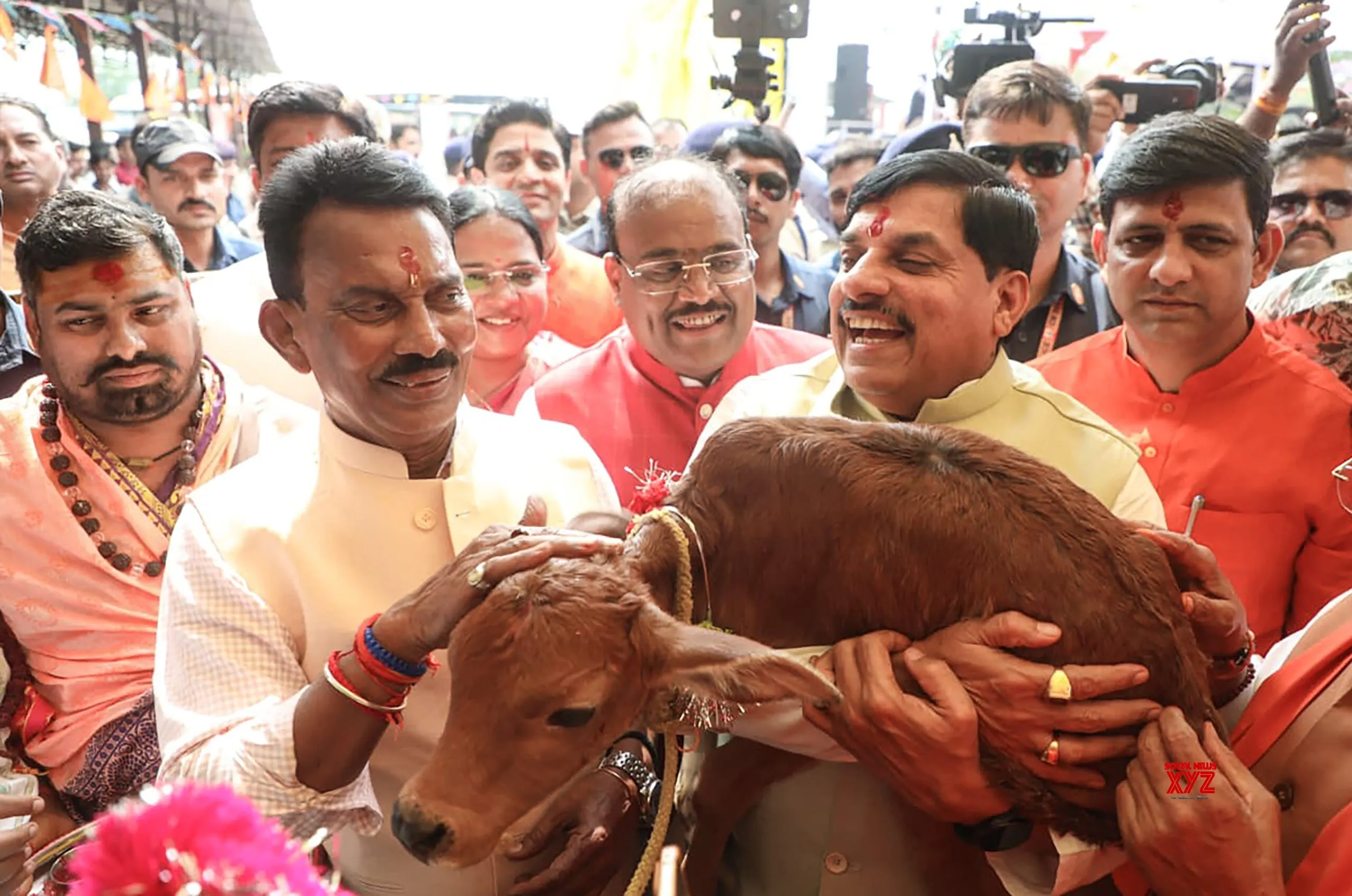 Indore: Mohan Yadav Performs Gau Puja #Gallery