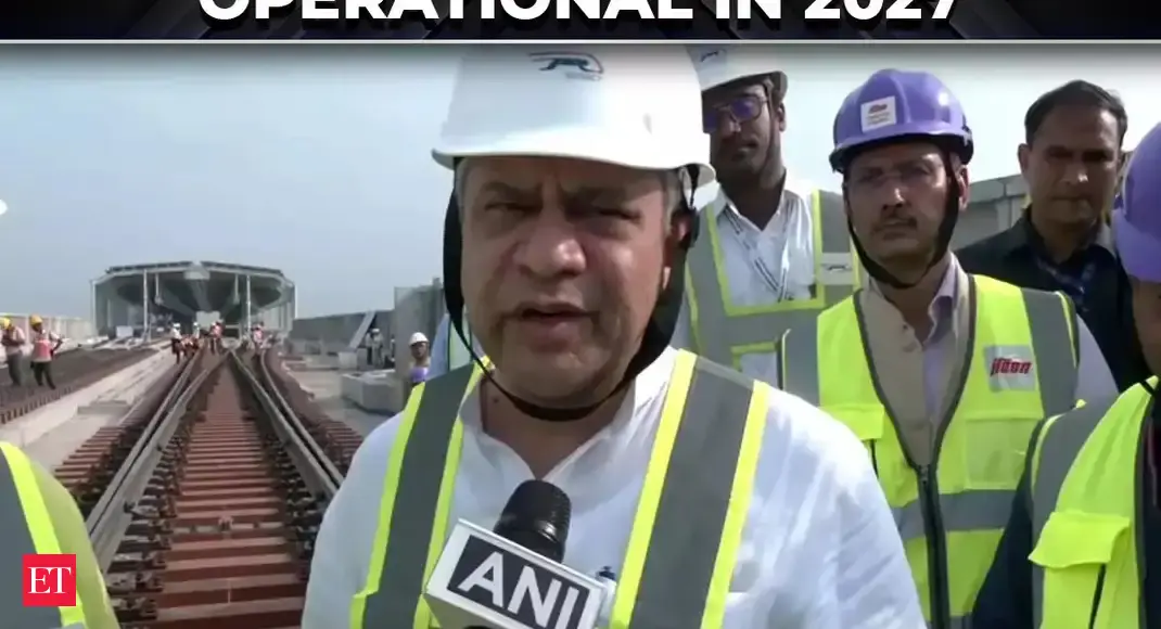 Railway Minister Vaishnaw inspects Bullet Train work; Surat-Bilimora section to be ready by 2027
