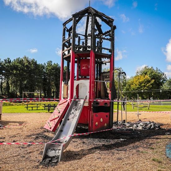 Boy arrested over suspected arson at Dublin playground