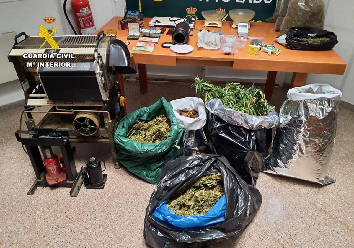 Civil Guard Dismantles Marijuana Plantation in Los Montesinos