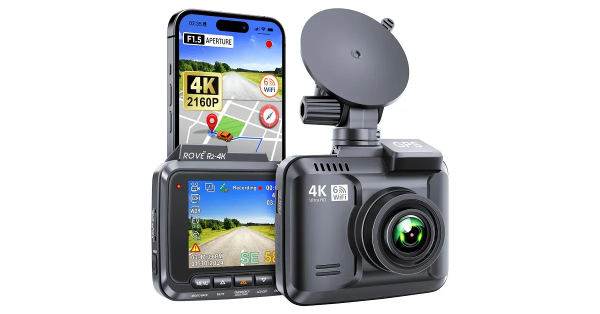 More affordably gain extra eyes for your vehicle with ROVE's R2-4K dash cam at its $72 low (Reg. $97), more