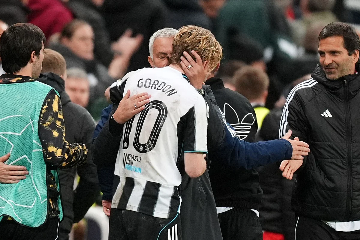 Anthony Gordon reveals what Jose Mourinho told him after starring against Benfica