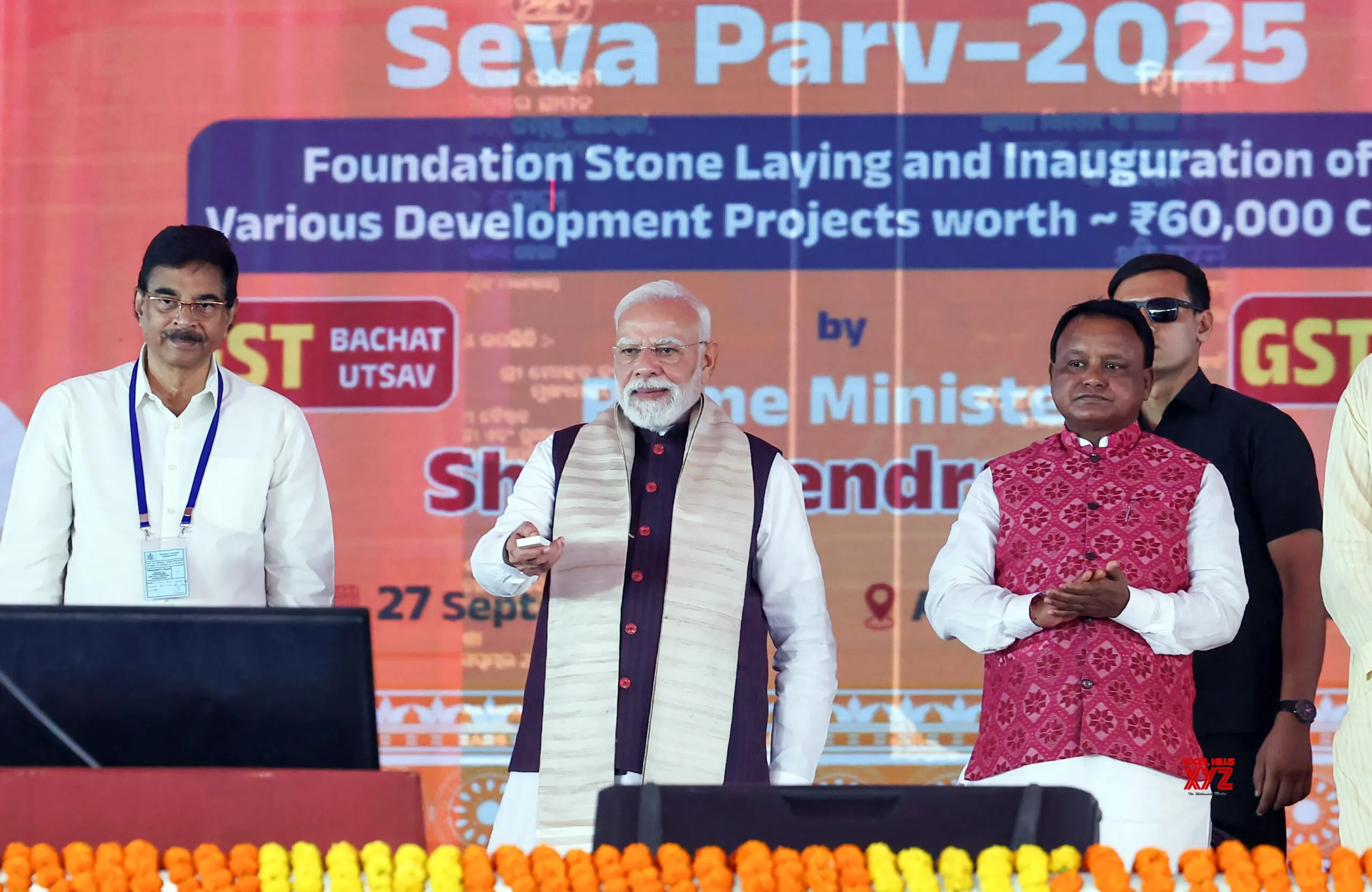 PM Modi: Odisha surging ahead with double-engine govt, projects worth thousands of crores launched (Ld)