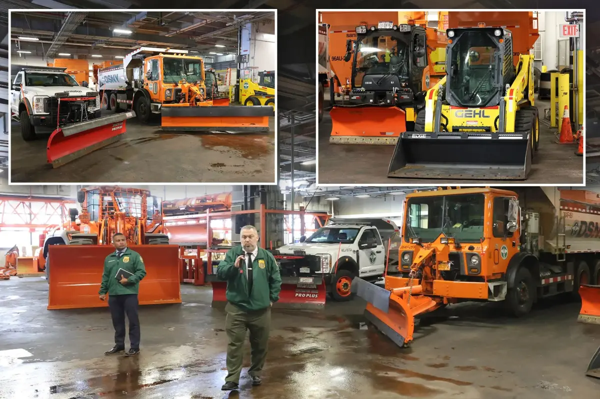 DSNY debuts 'first line of defense' trucks to salt NYC highways ahead of looming snowy winter