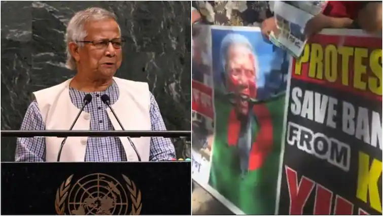 'Go Back To Pakistan': Bangladeshi Diaspora Protests Against Yunus Outside UN HQ — WATCH