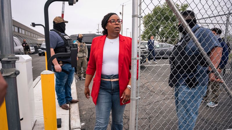 Democratic congresswoman appears in court to fight charges she interfered with ICE arrest