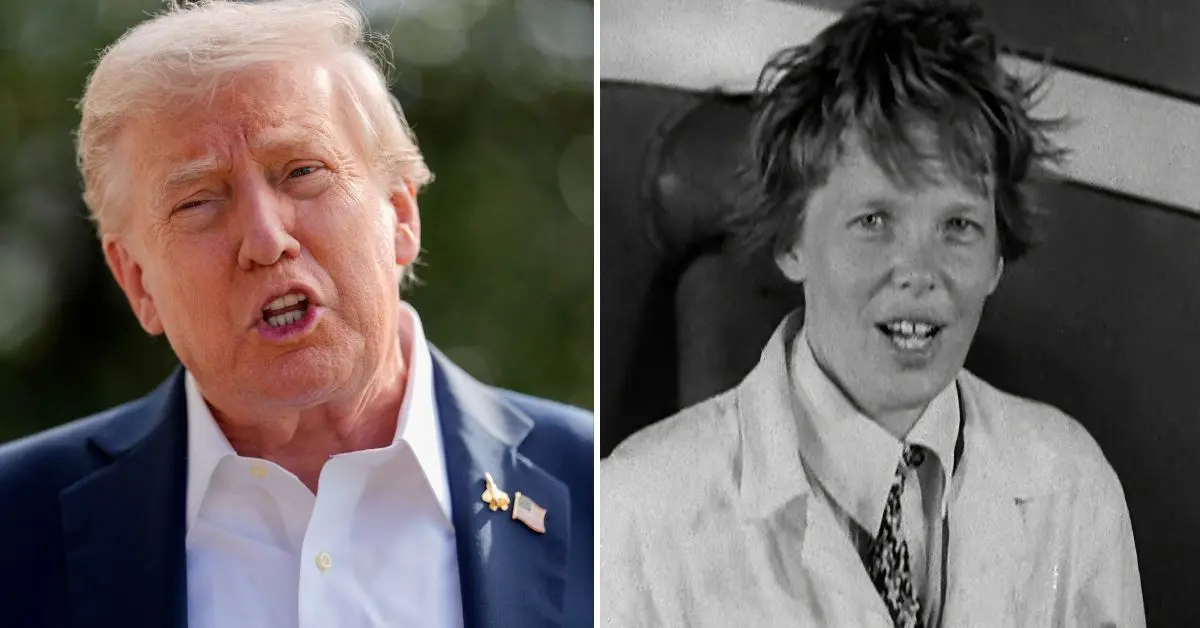 Trump's Latest 'Epstein Distraction'?: Prez Orders Release of Amelia Earhart Files... as He Ignores Public's Pleas to Reveal Info on Sex Offender