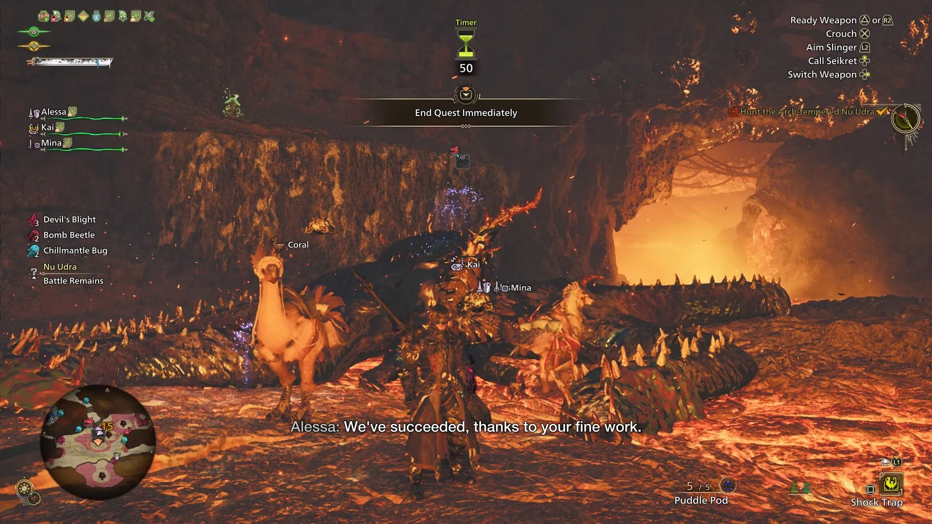 How to unlock and beat Arch Tempered Nu Udra in Monster Hunter Wilds