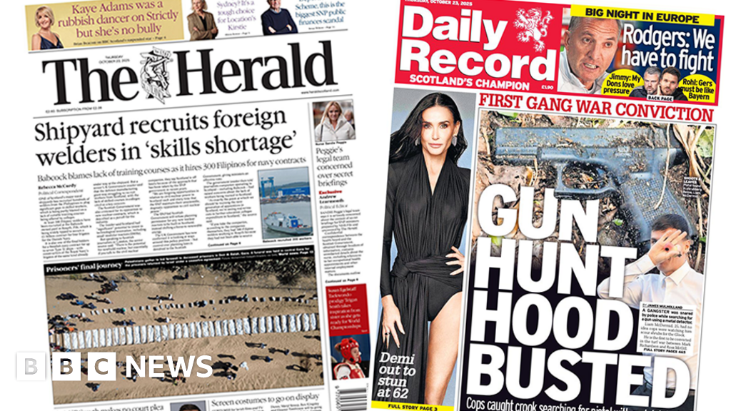 Scotland's papers: Shipyard skills shortage and 'gang war' conviction
