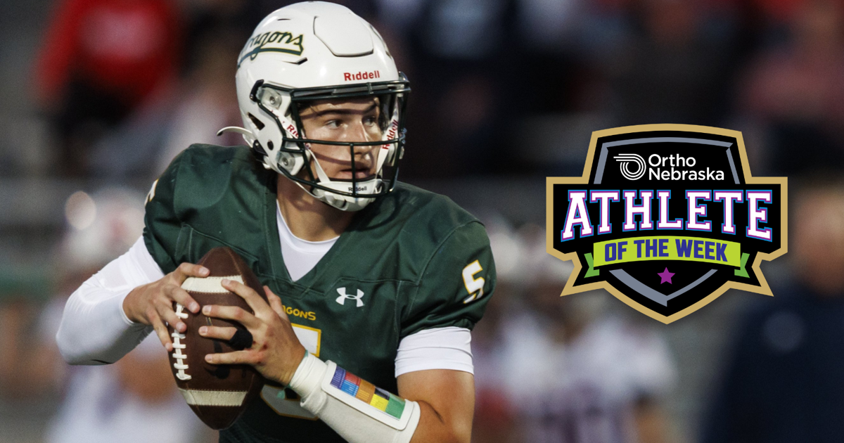 The OrthoNebraska Athlete of the Week is Gretna football's Michael Knudsen