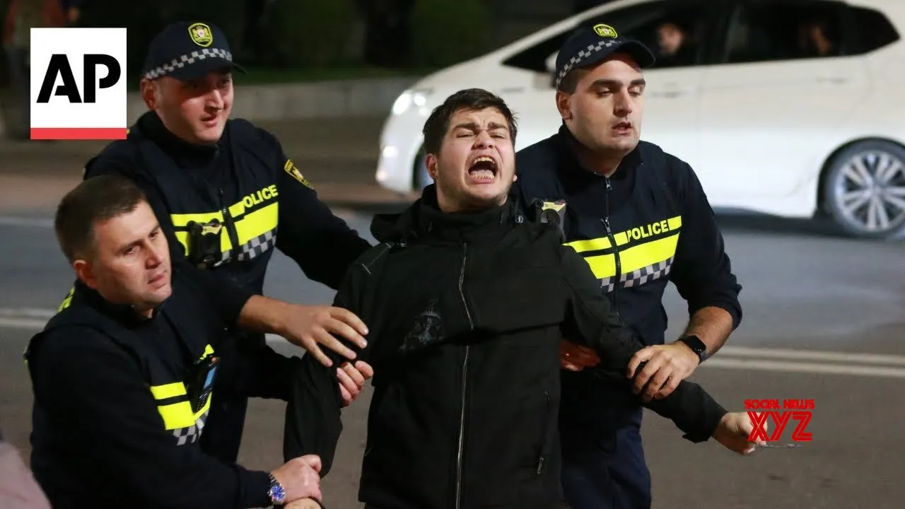 Police detain protesters at Georgia rally honoring jailed journalist (Video)