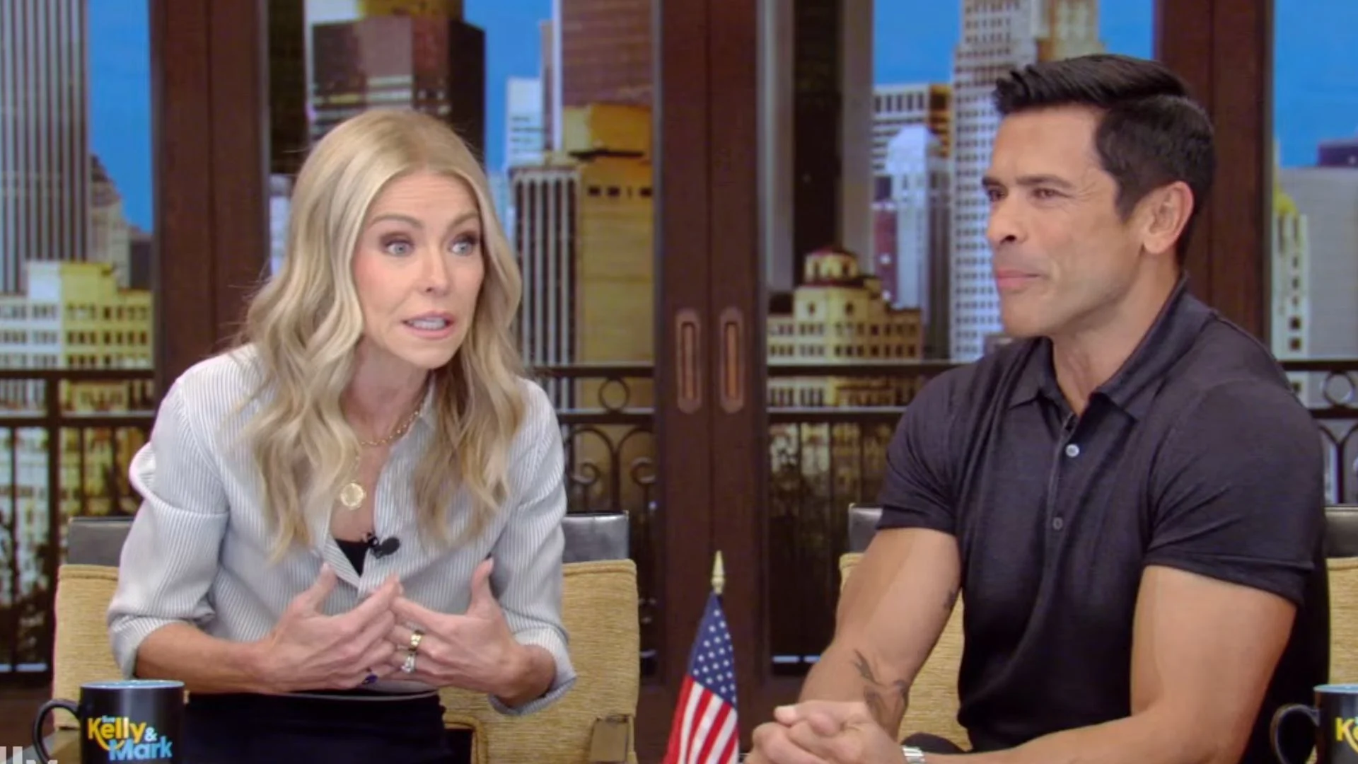 Kelly Ripa and Mark Consuelos talk divorce in tense on-air argument
