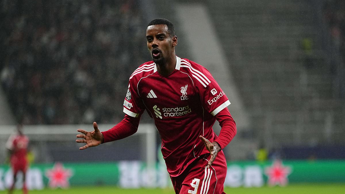 Arne Slot reveals why Alexander Isak was hooked at half time of Liverpool's Champions League rout of Frankfurt