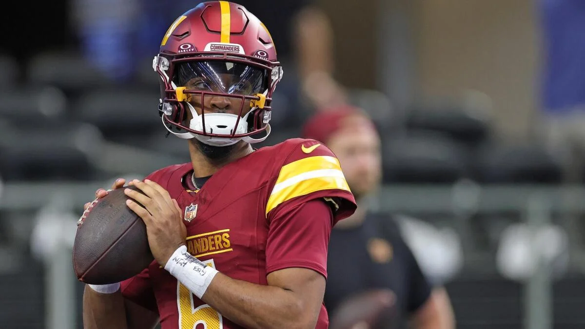 Commanders QB Jayden Daniels to miss Week 8 showdown vs. Chiefs due to hamstring injury, per reports