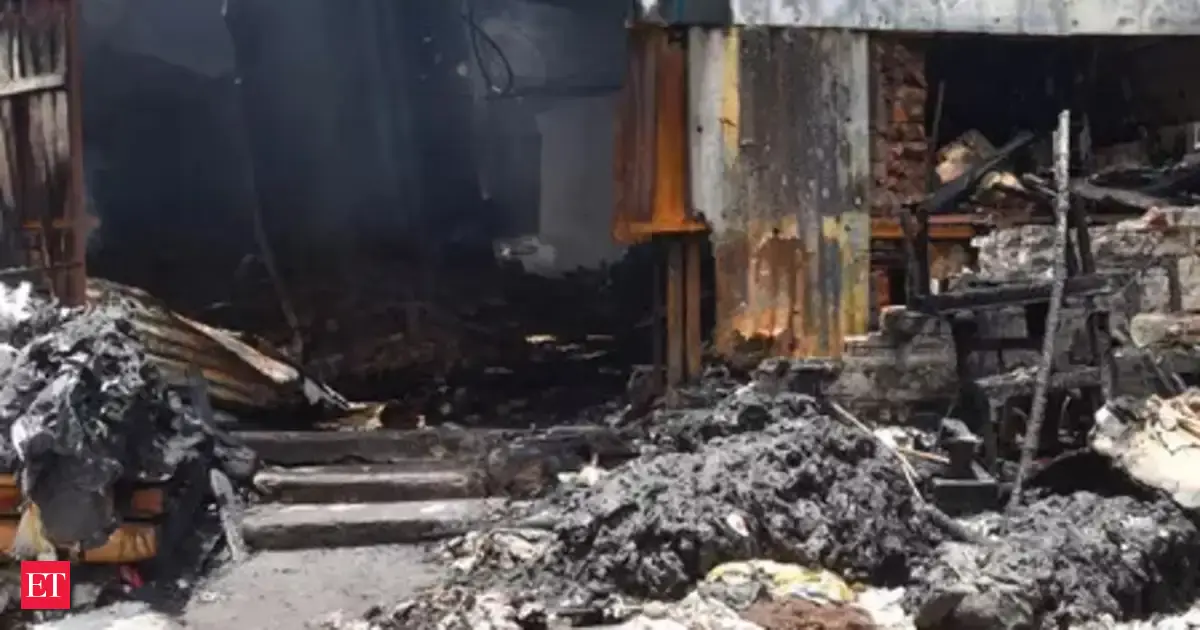 Fire damages printing press, shops in Kolkata