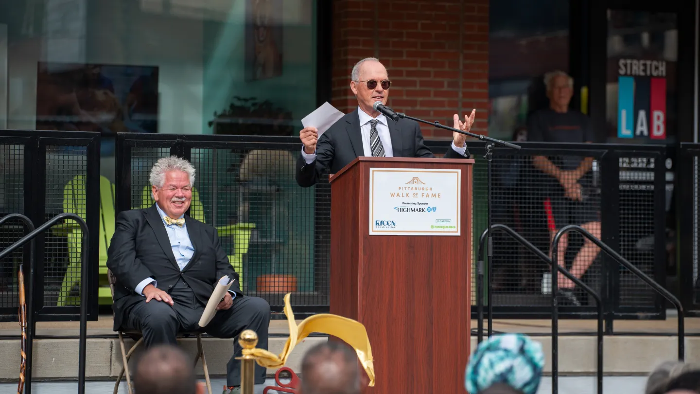 Michael Keaton Declares Love for Immigrant Cities at Pittsburgh Ceremony