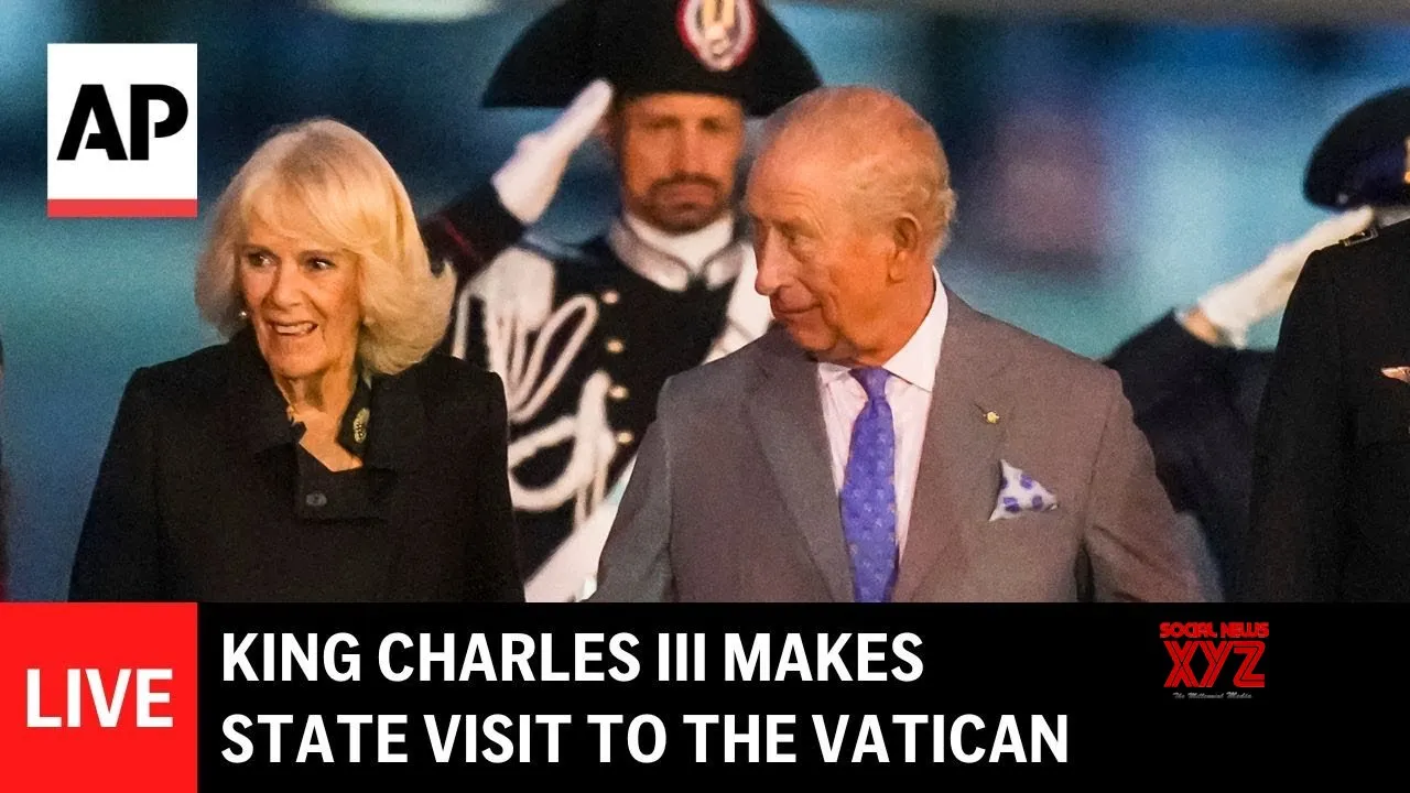 LIVE: King Charles III makes state visit to the Vatican (Video)