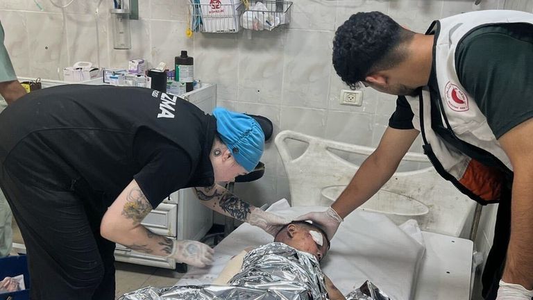 Destruction of Gaza’s al-Quds hospital seen by nurse whose colleagues tell her ‘they are going to die’ | World News