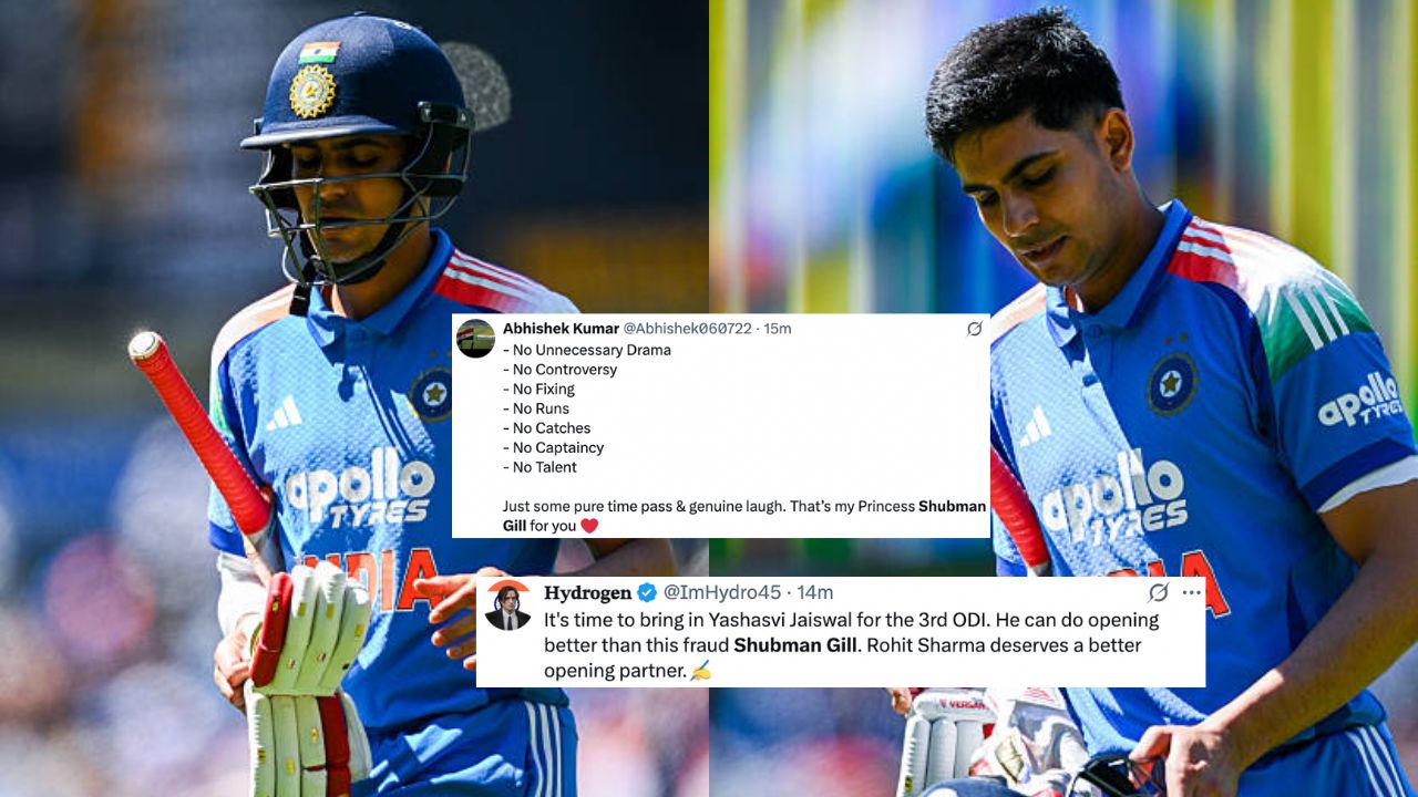 "Remove Shubman Gill"- Twitter reacts after another poor outing vs Australia