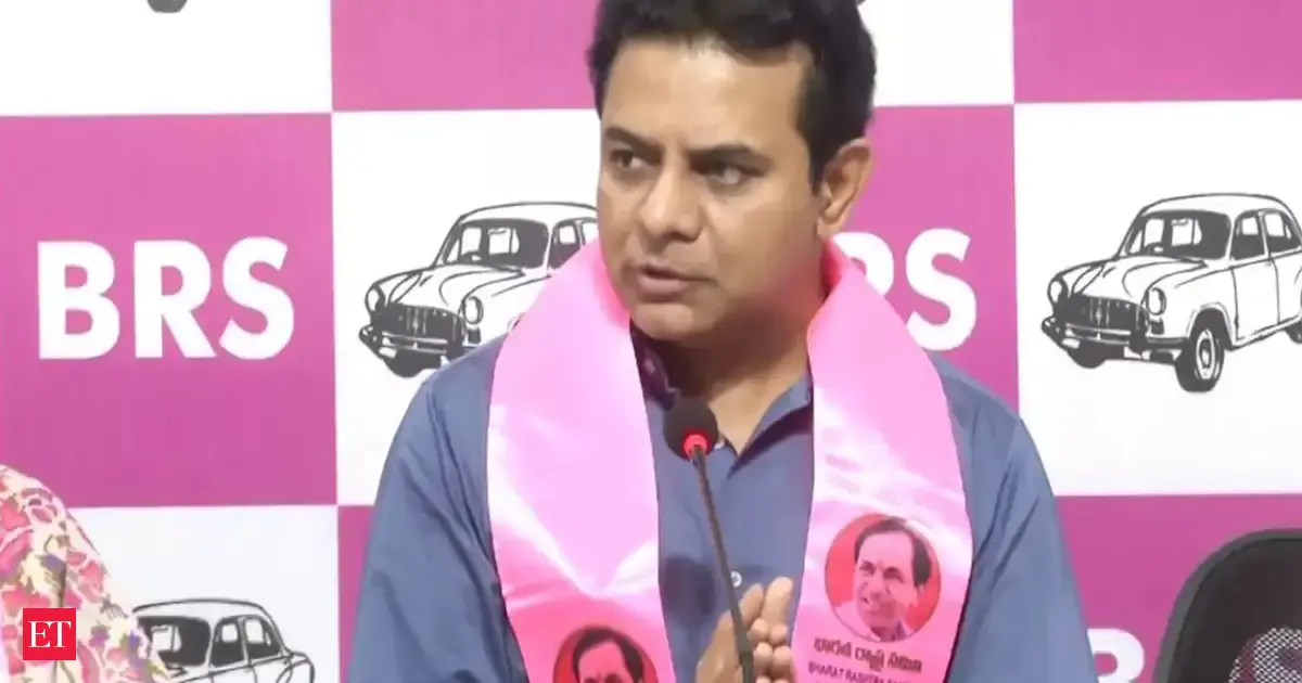 K T Rama Rao says Congress forcing bureaucrats into corruption in Telangana