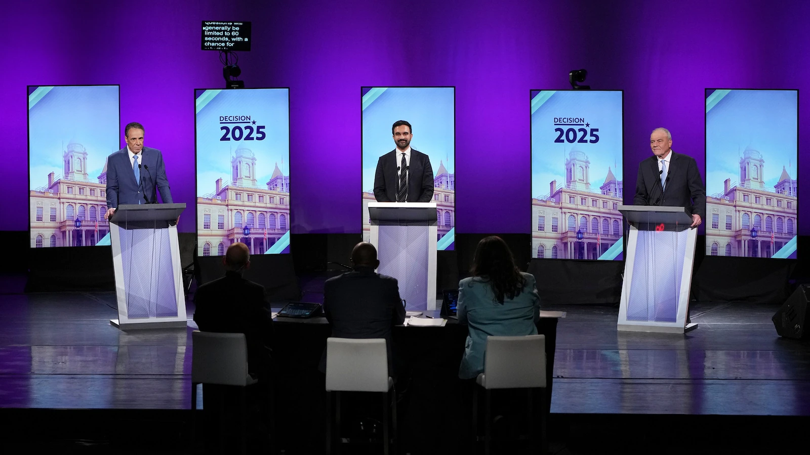 NYC mayoral debate: Sharp attacks as Mamdani, Cuomo, Sliwa face off a final time