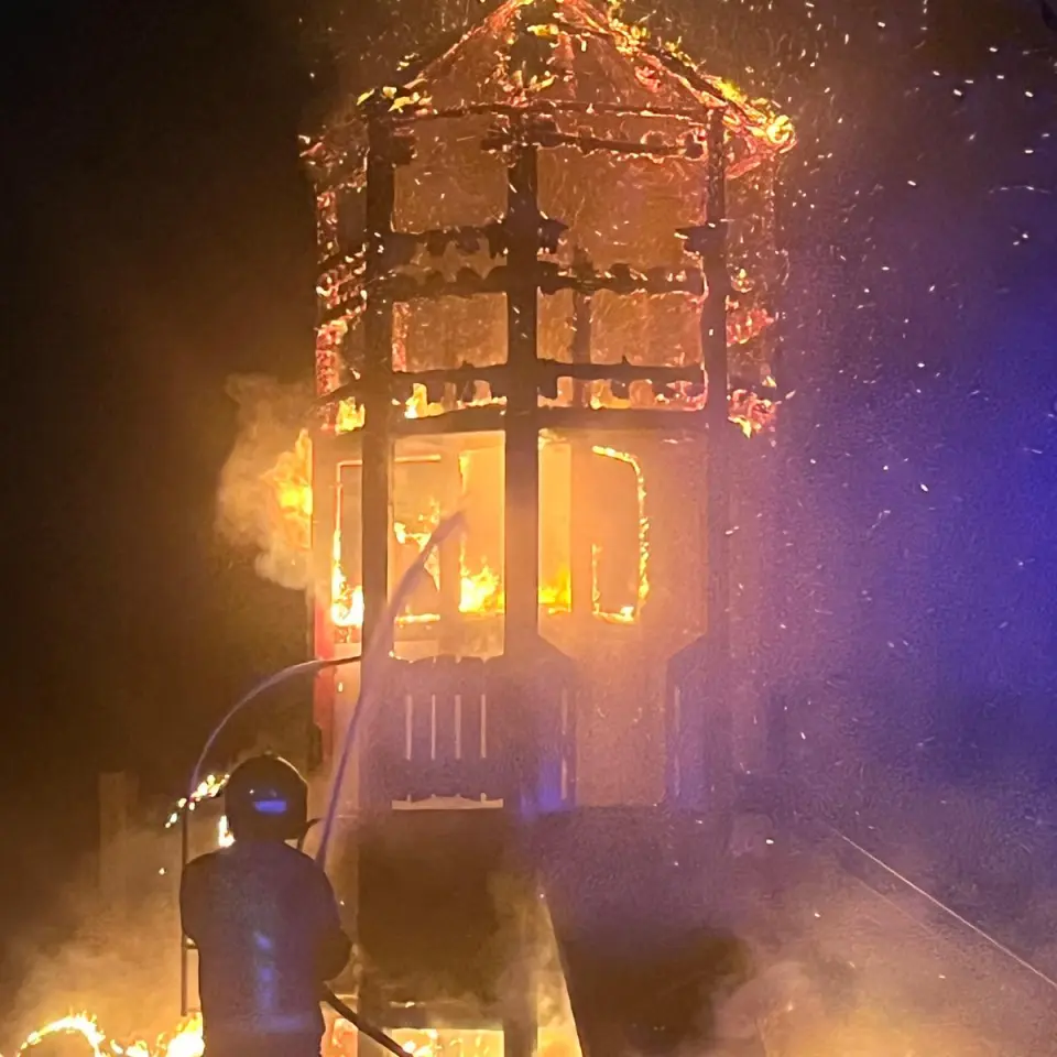 Boy arrested over ‘devastating’ suspected arson attack on Dublin playground as ‘locals frustrated’