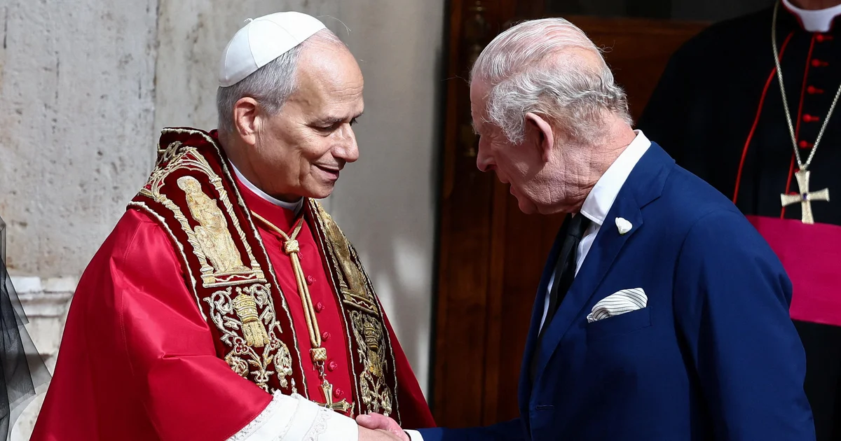 King Charles and Pope Leo pray together at Vatican in historic first 500 years after Anglican-Catholic split