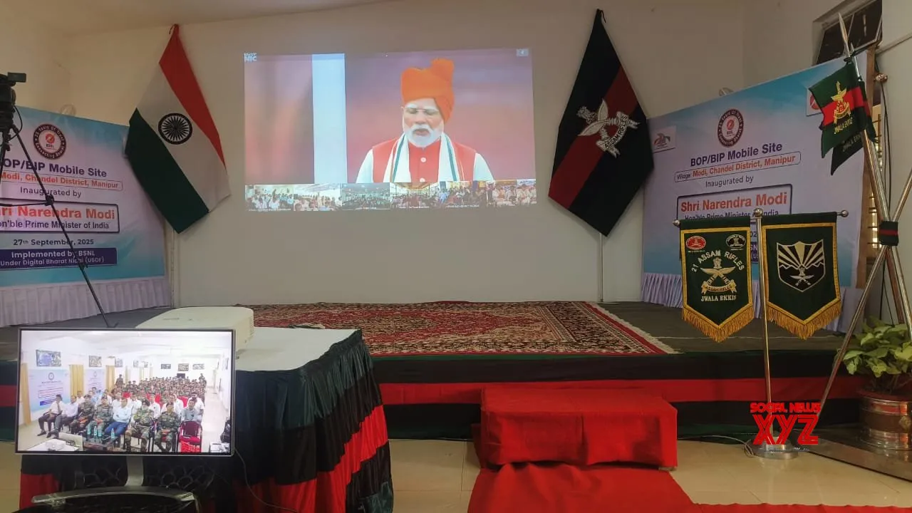 Digital leap in border connectivity: PM Modi launches 4G network in Manipur’s Chandel