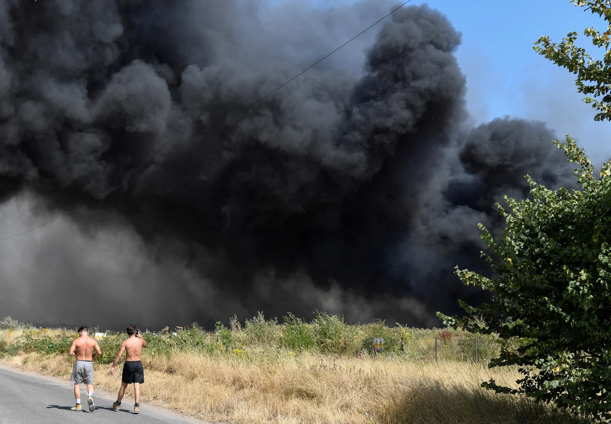 Constantly burning 'Rainham Volcano' rubbish dump in east London declared contaminated