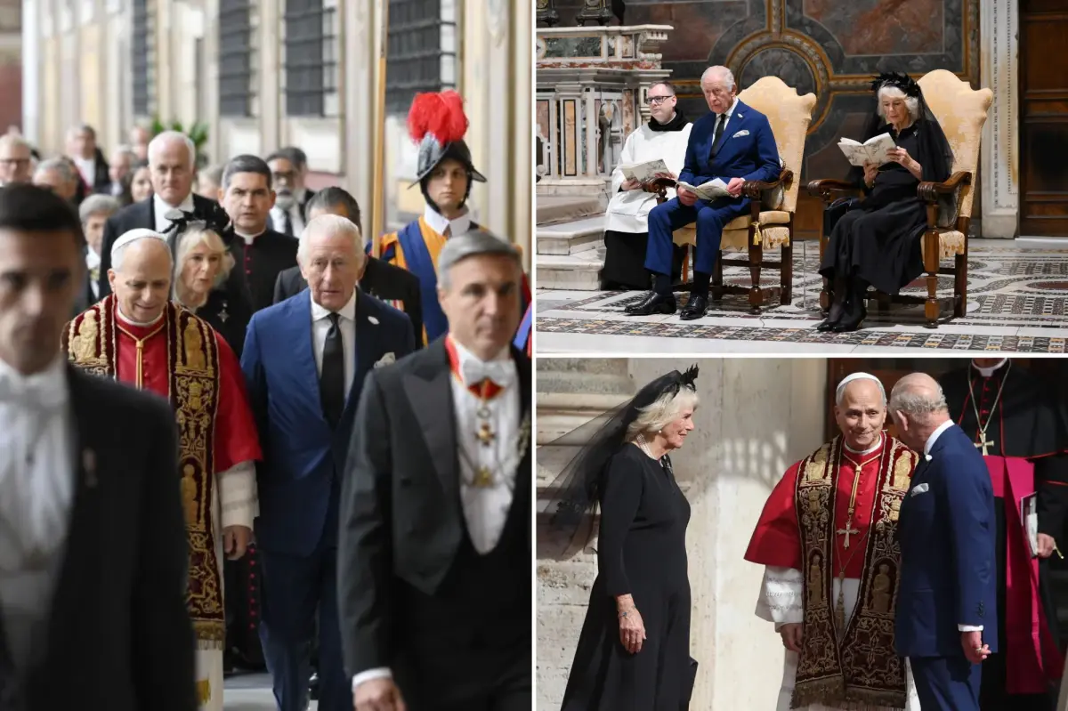 King Charles, Pope Leo pray together in rare moment that hasn’t happened in nearly 500 years