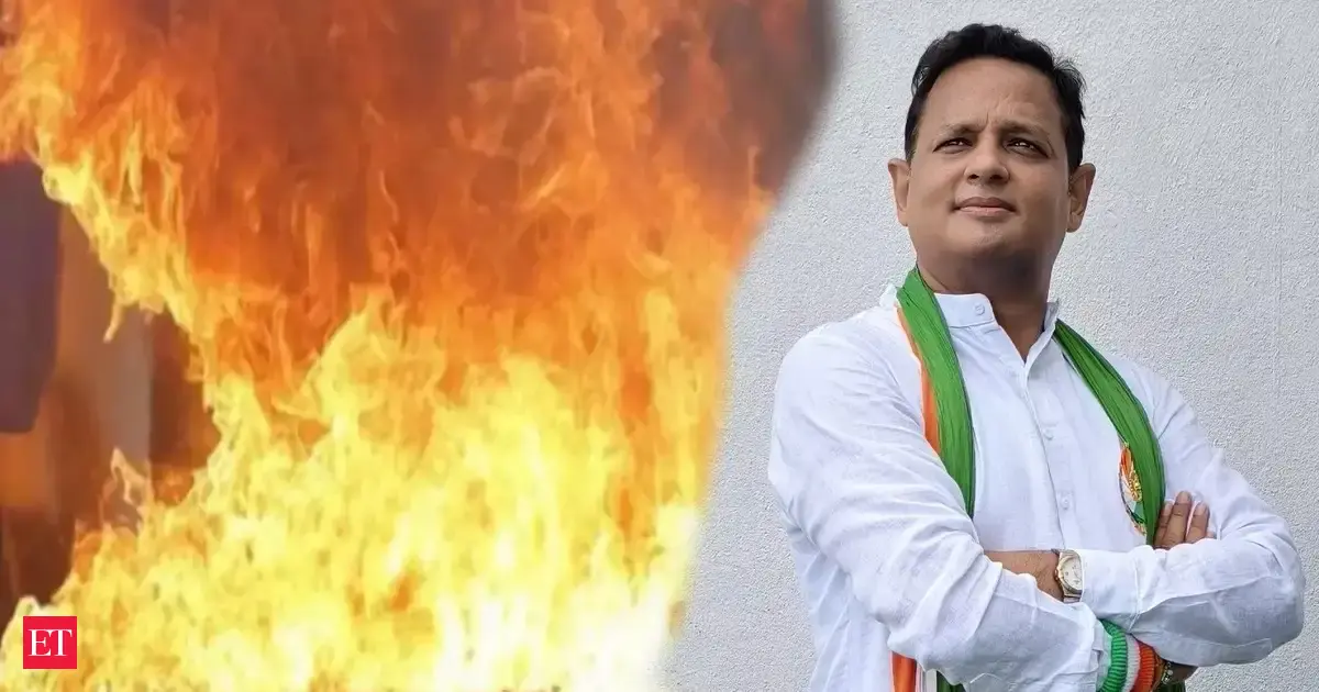 Indore vehicle showroom owner dies in fire caused by house lamp, daughter hospitalised