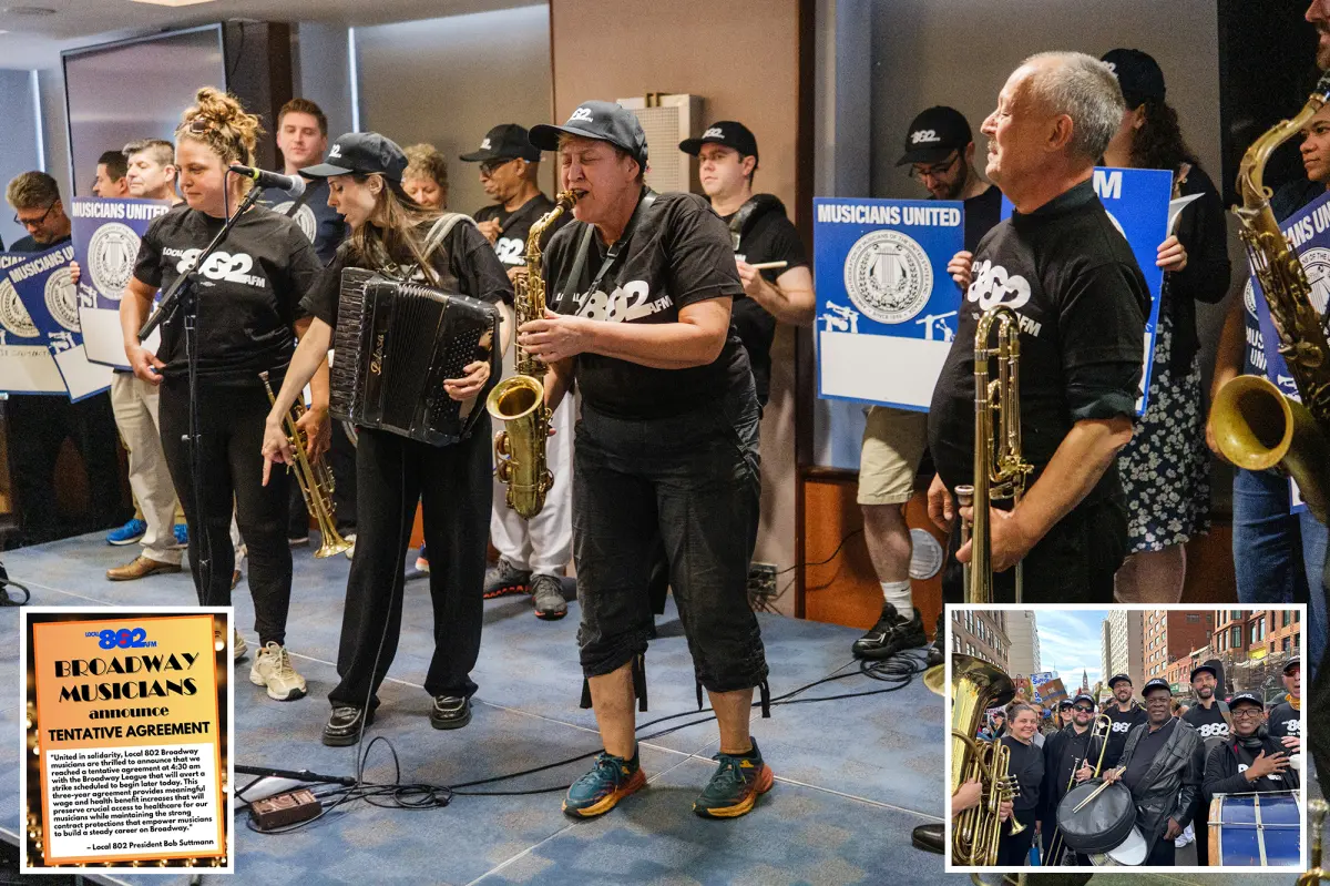 Broadway musicians reach tentative agreement with theater owners - thwarting potential strike