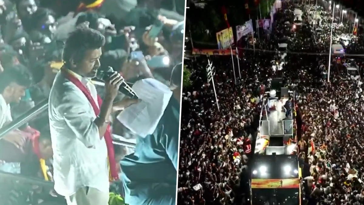 Vijay Rally Stampede: Sudden Crowd Surge and Chaos Leave 23 Dead, Several Injured at TVK Leader’s Procession in Tamil Nadu’s Karur (Watch Video)