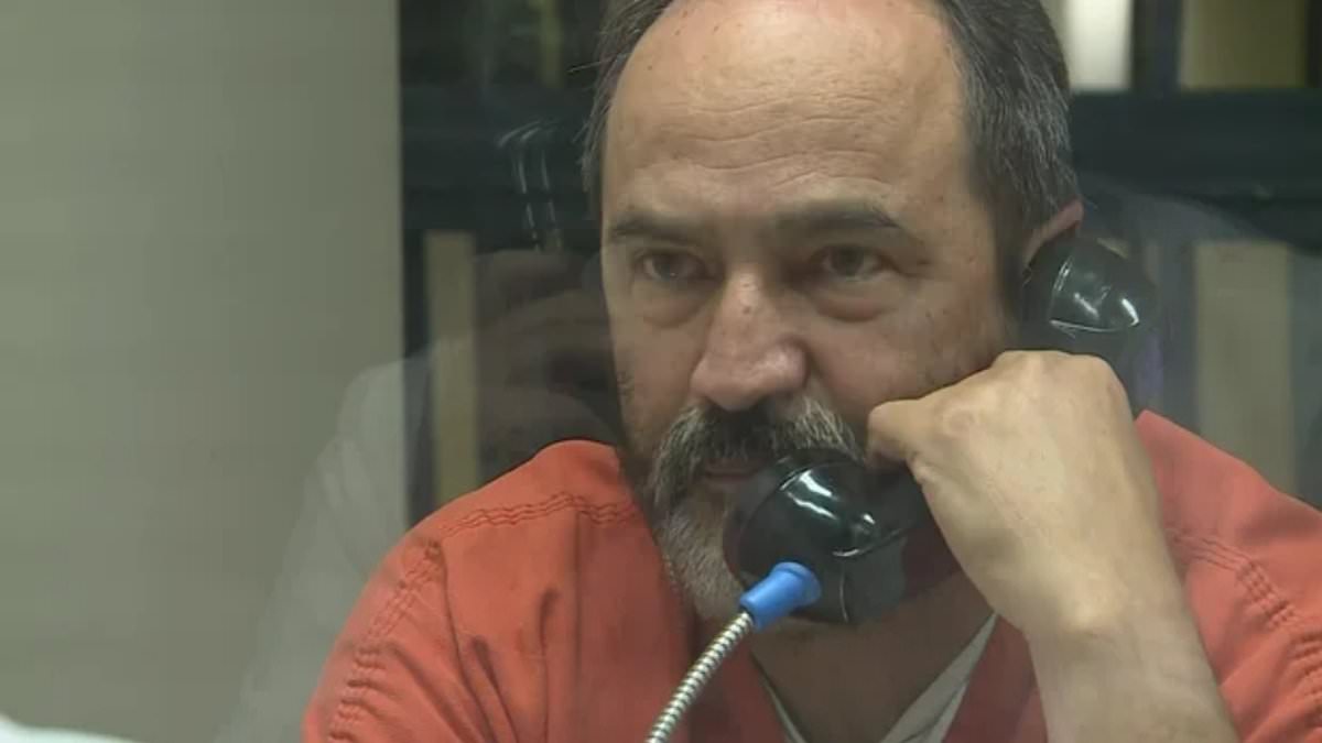 Suspect who allegedly shot up ABC TV station claims he is 'not a violent man' as he speaks out from behind bars