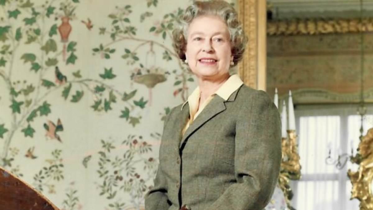 Her Majesty in the saddle: Queen Elizabeth poses on wooden horse at Buckingham Palace for American artist Arnold Friberg in previously unpublished behind-the-scenes shots