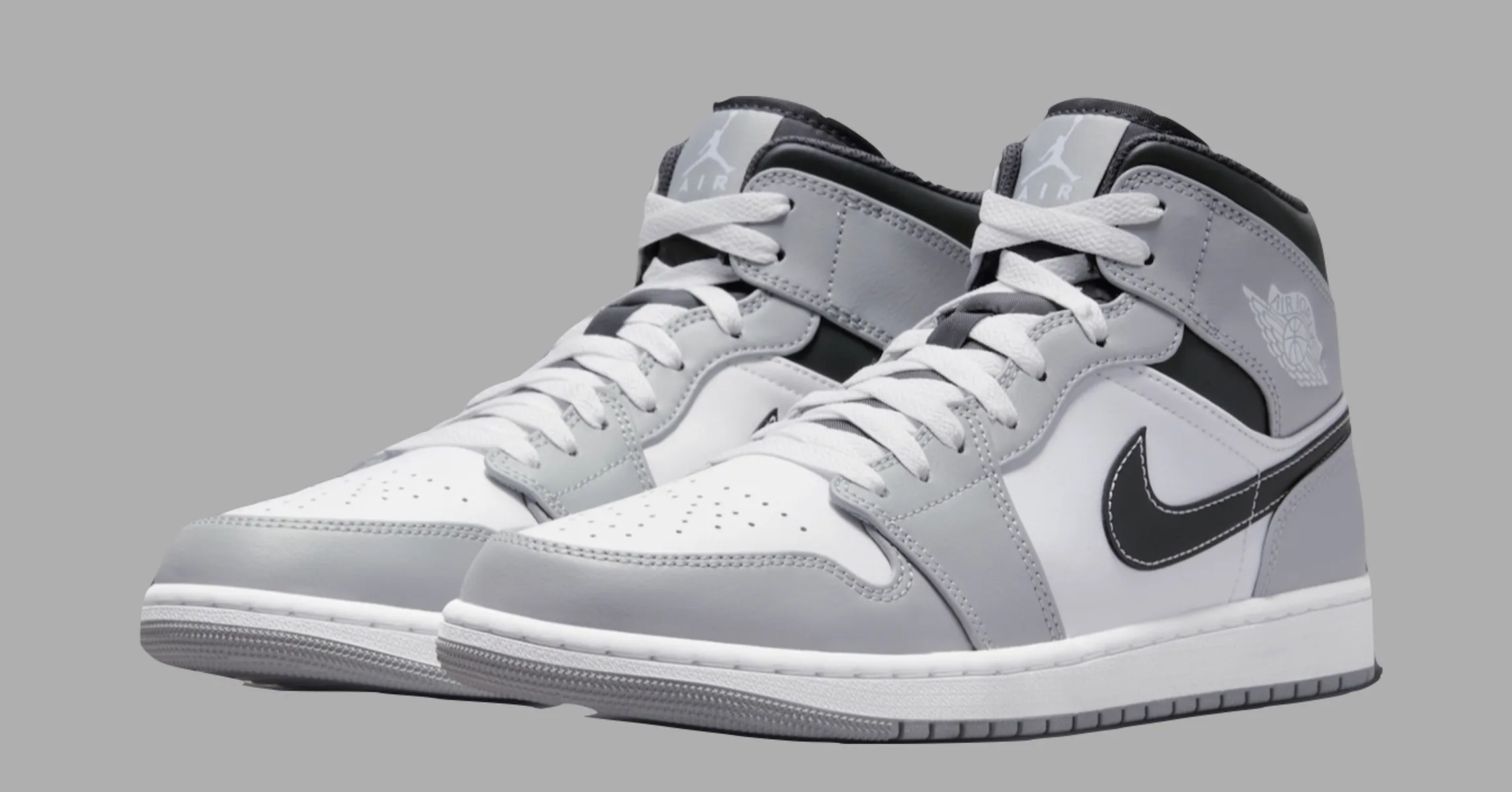 Air Jordan 1 Mid “Light Smoke Grey” Keeps It Simple And Sharp