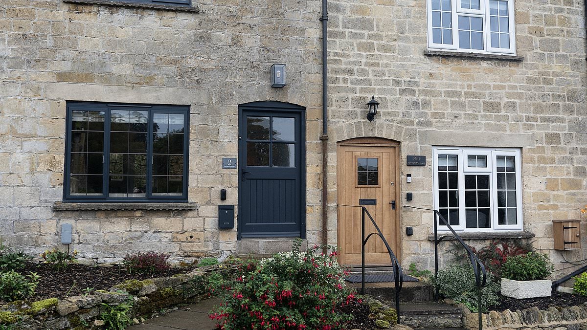 The village that has banned trendy black doors: Cotswolds retreat made famous by Bridget Jones outlaws fashionable colours that are ruining their homes' 'historic character'