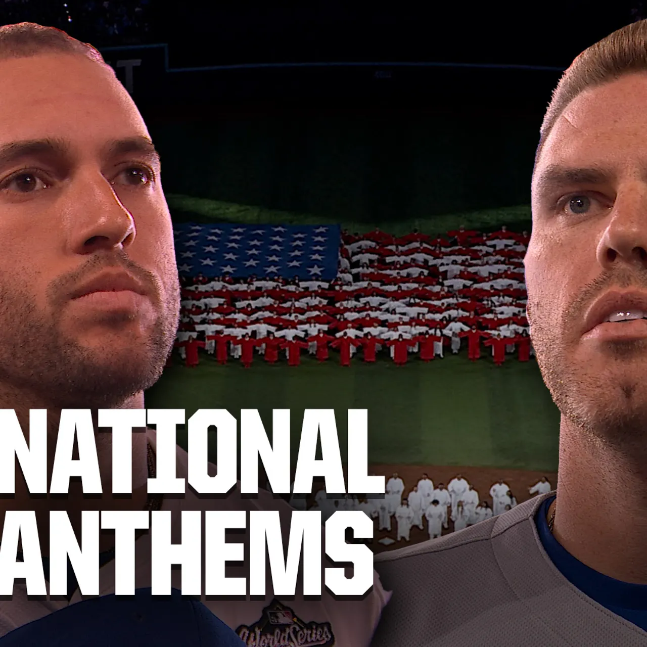 Dodgers vs. Blue Jays World Series: United States  & Canada's  National Anthem before Game 1