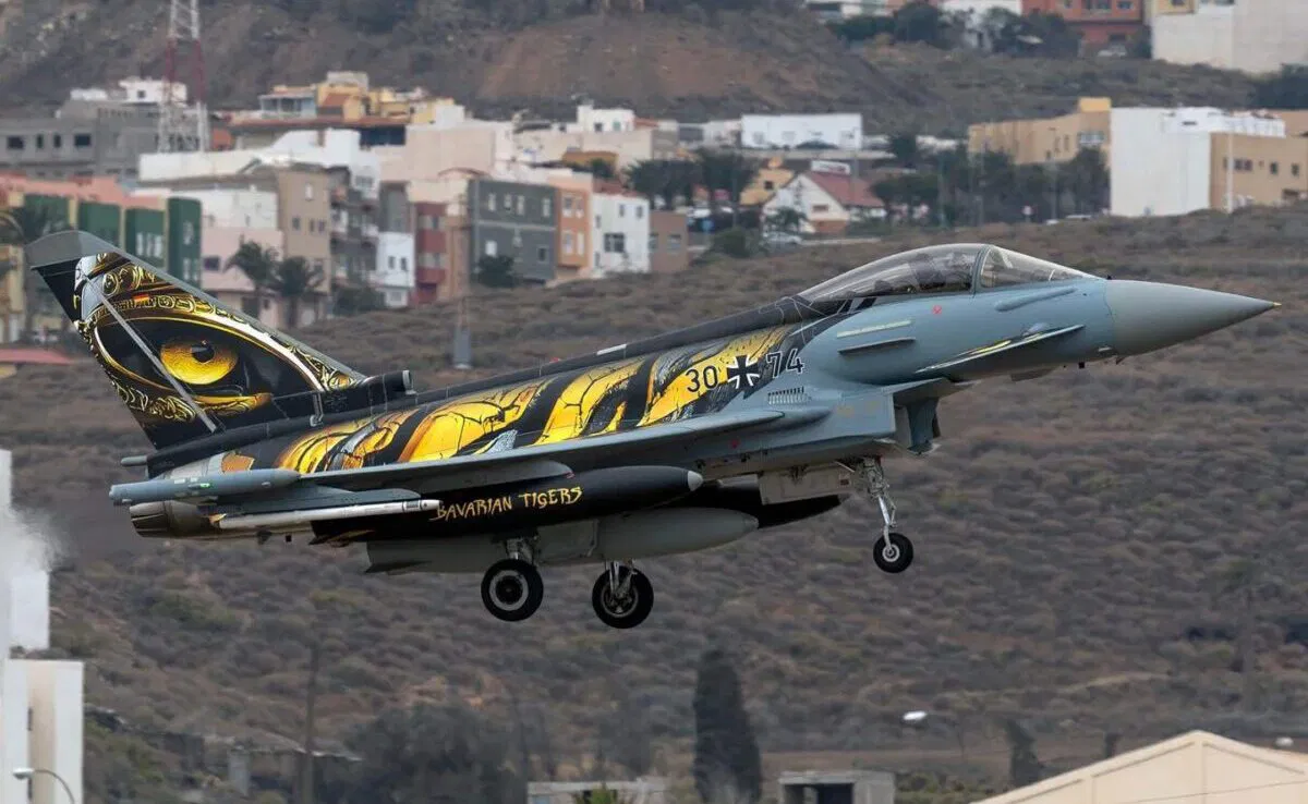 International air combat planes light up Canary Island skies