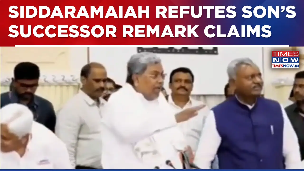 K'taka CM Sidda Dismisses Claims Son Named Successor, Says Only Spoke About Principles