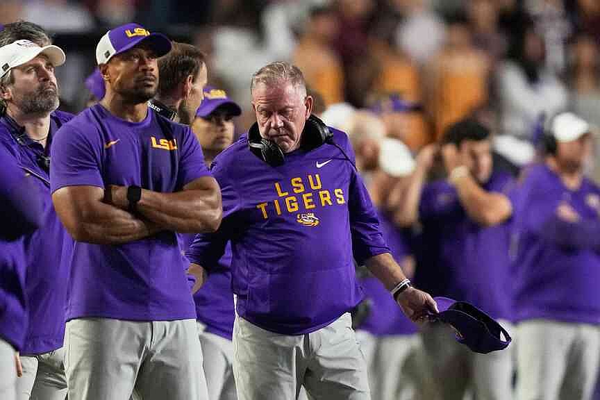 Kelly out as LSU’s coach, AD reveals