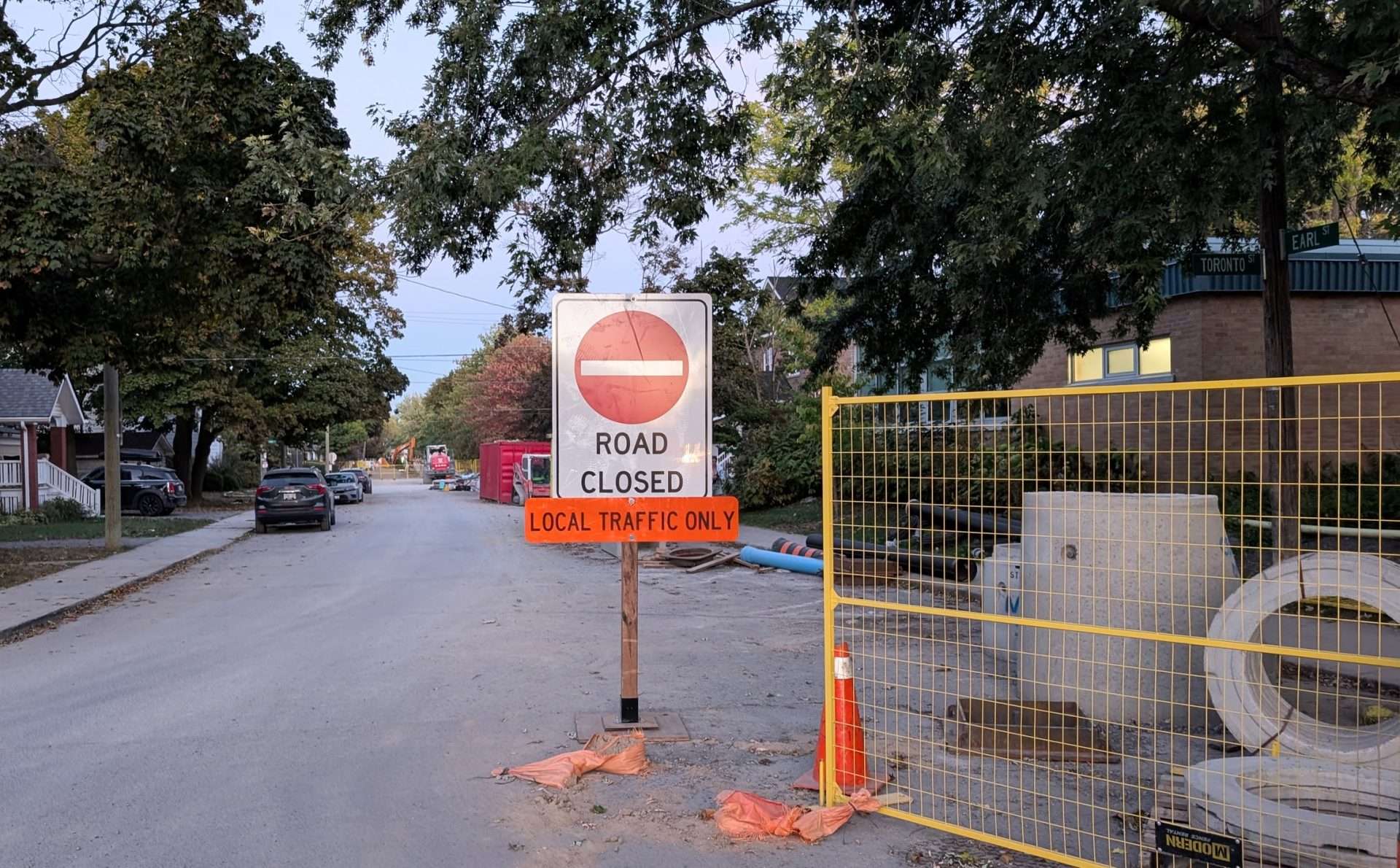 Road closures and traffic delays, week ending October 31, 2025