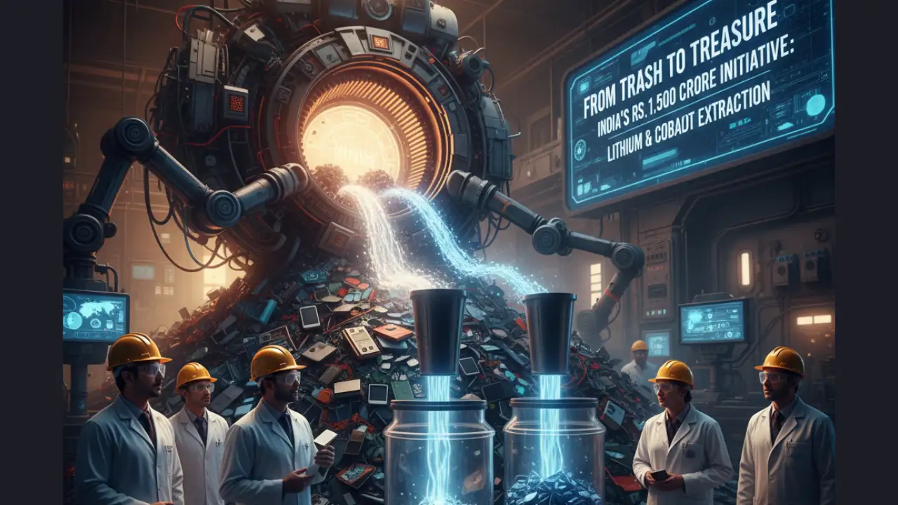 From Trash Into Treasure: India Launches Rs 1,500 Crore Push to Mine Lithium & Cobalt From E-Waste