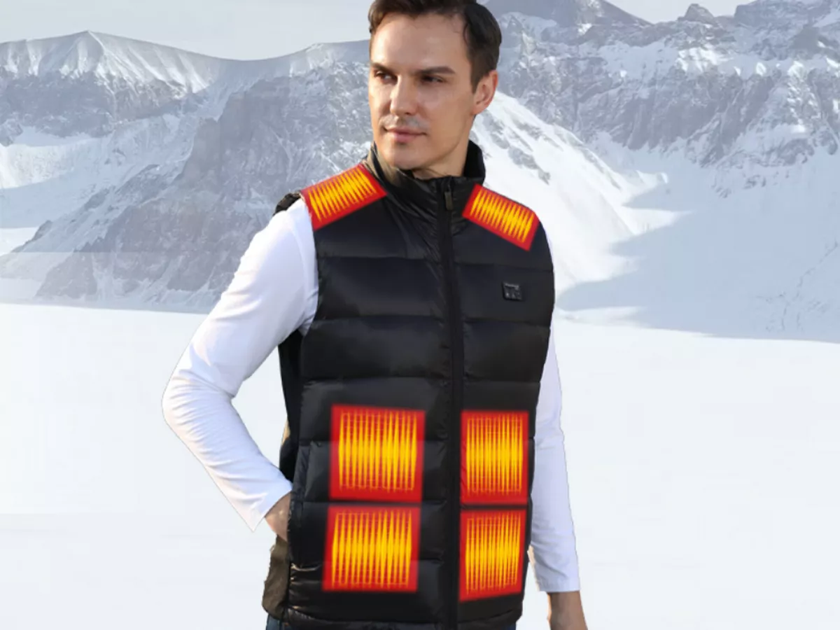 Heated gilet 'heats up really quickly' and 'is perfect for chilly days'