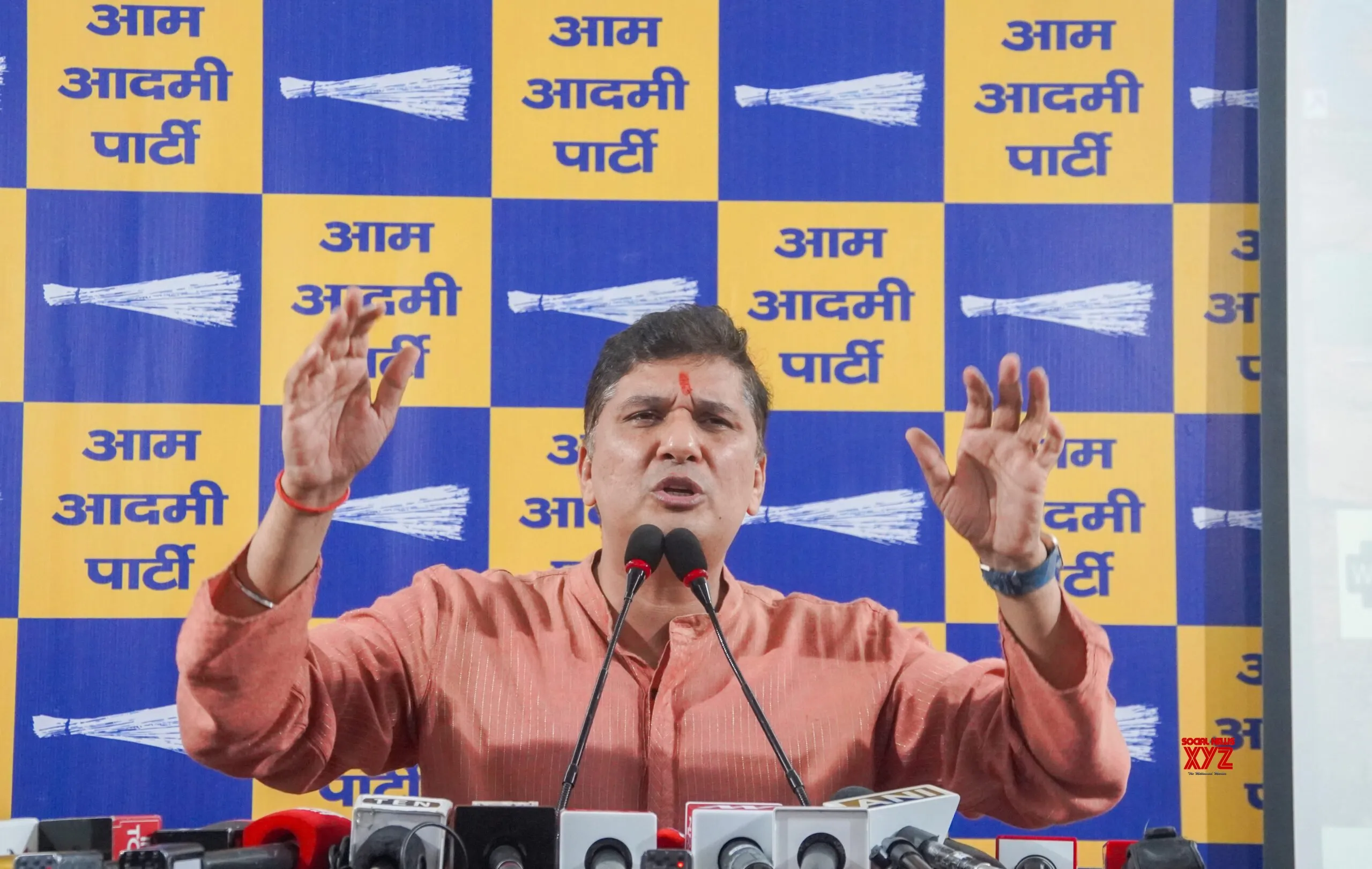 New Delhi: Saurabh Bhardwaj Addresses Press Conference #Gallery